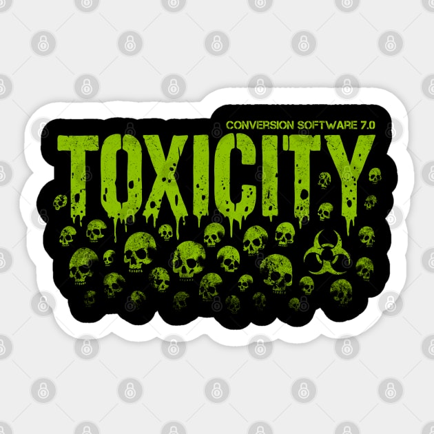 TOXICITY Sticker by artslaves